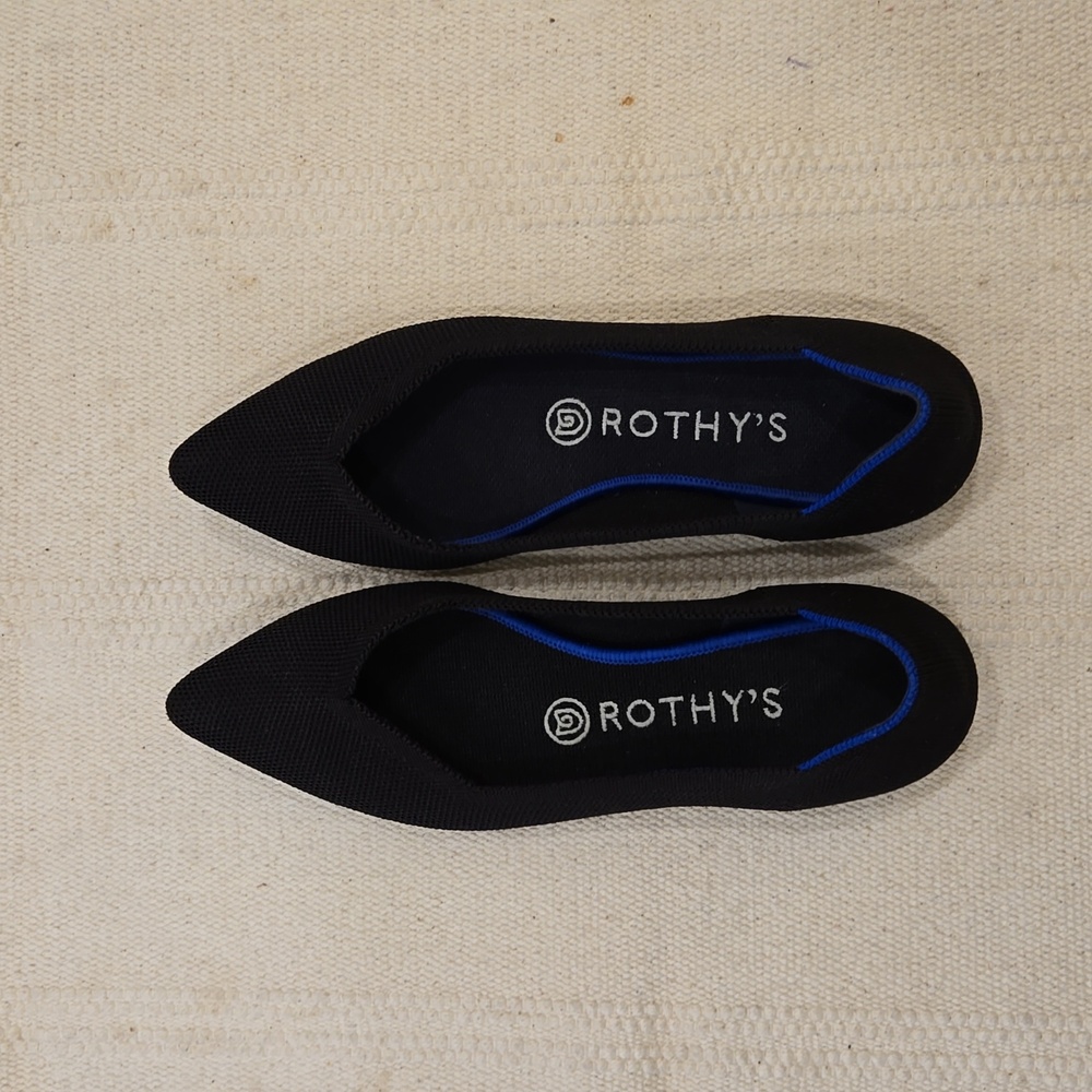 Rothy's Point Black Size 7.5